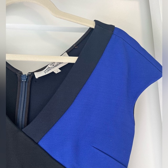 Diane Von Furstenberg Colorblock Dress - Picture 2 of 3